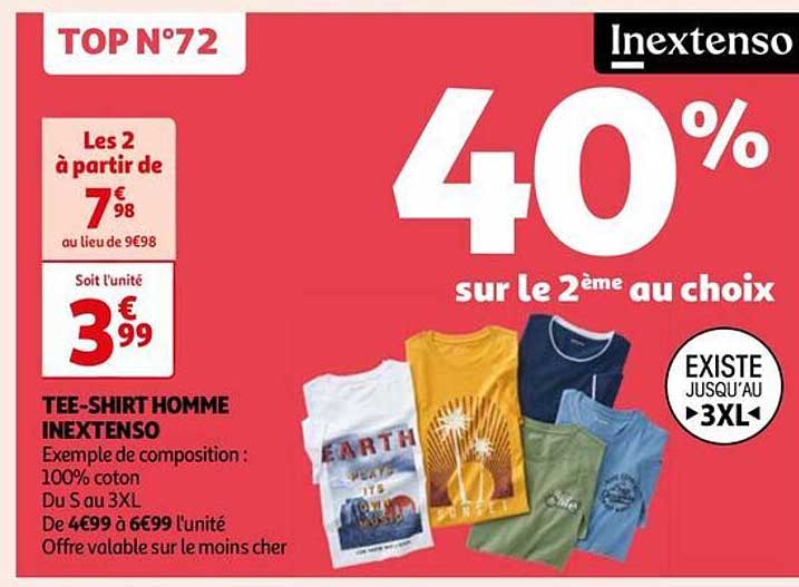 tee-shirt homme inextenso
