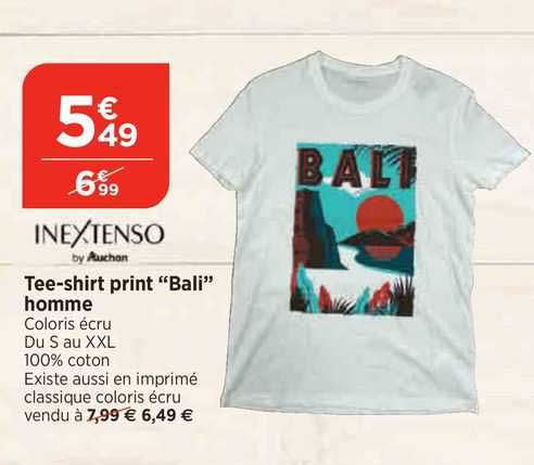 tee-shirt print "bali" homme inextenso