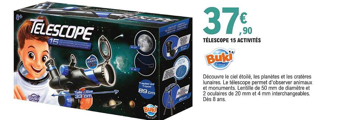 télescope 15 activités buki france