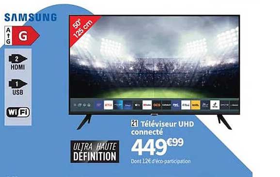 Téléviseur Uhd Connecté Samsung