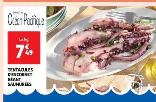 tentacules d'encornet géant saumurées