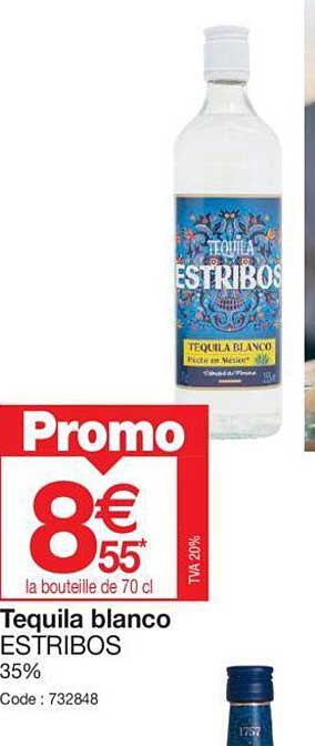 tequila blanco estribos