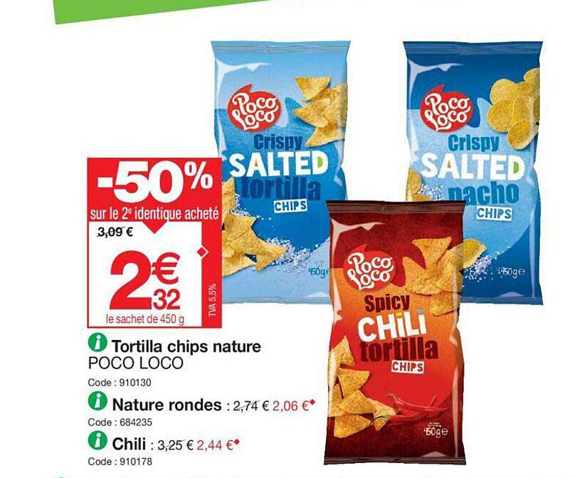 tortilla chips nature poco loco