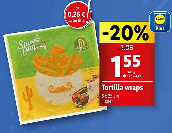 tortilla wraps snack day