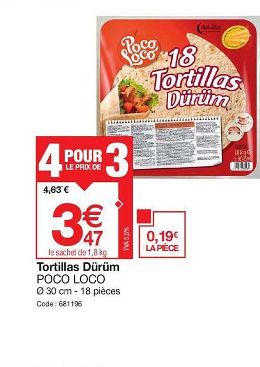 tortillas dürüm poco loco