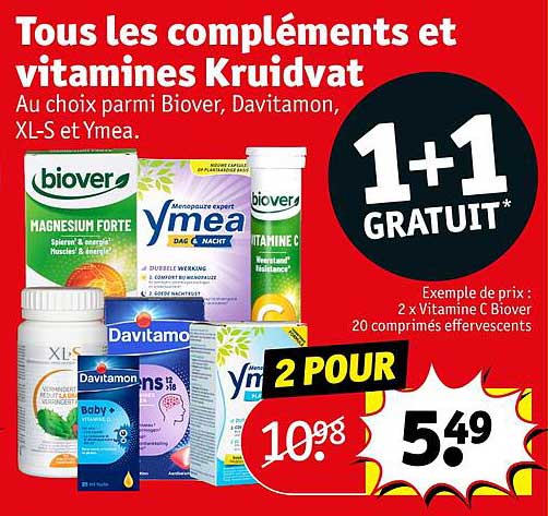 Tous Les Compléments Et Vitamines Kruidvat