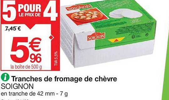 Tranches De Fromage De Chèvre Soignon