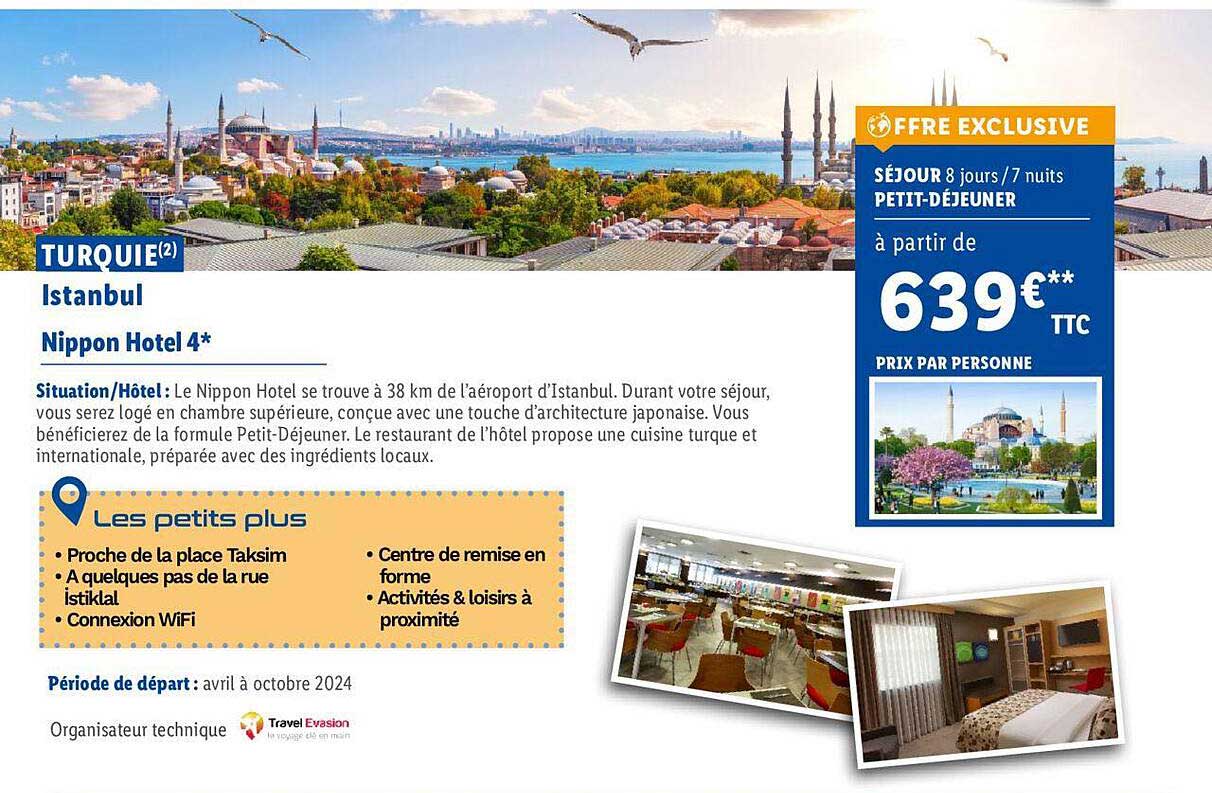 turquie istanbul : nippon hôtel 4*