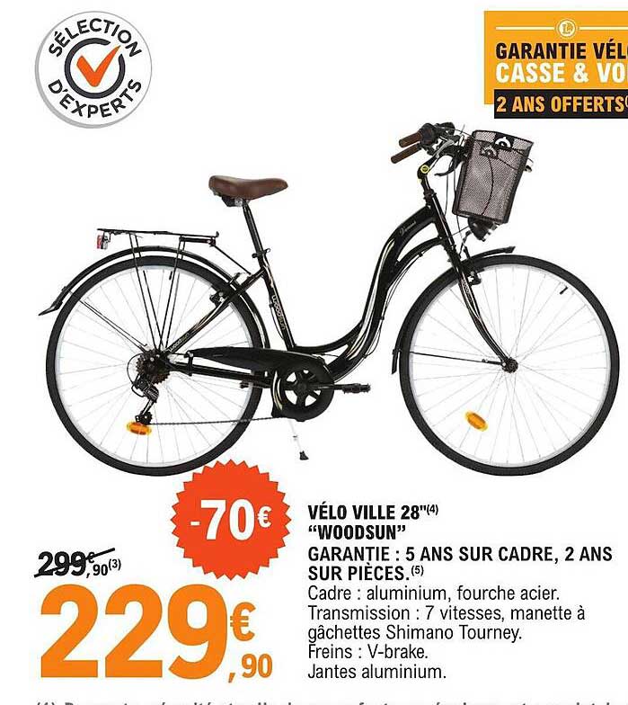 vélo ville 28" "woodsun"