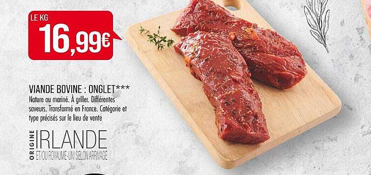 viande bovien : onglet