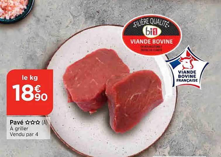 Viande Bovine : Pavé ***