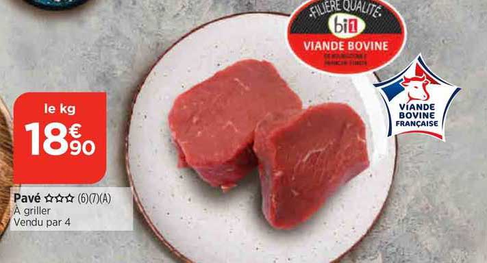 Viande Bovine : Pavé***