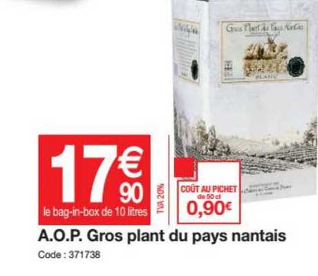 a.o.p. gros plant du pays nantais