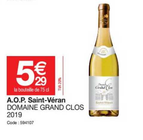 a.o.p. saint-véran domaine grand clos 2019