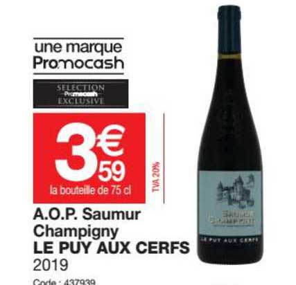 a.o.p. saumur champigny le puy aux cerfs