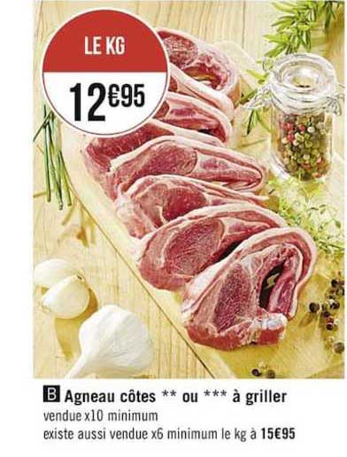 Agneau Côtes Ou à Griller