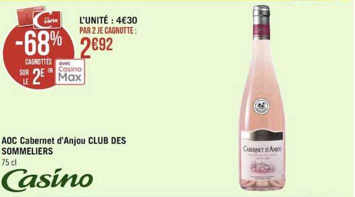 Aoc Cabernet D'anjou Club Des Sommeliers