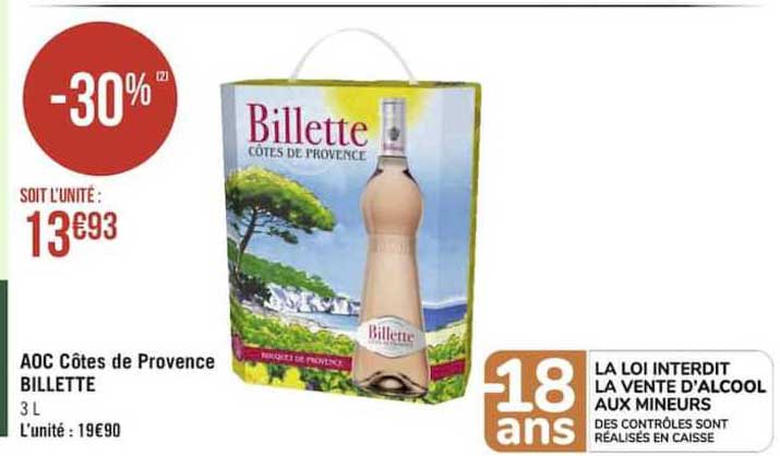 Aoc Côtes De Provence Billette