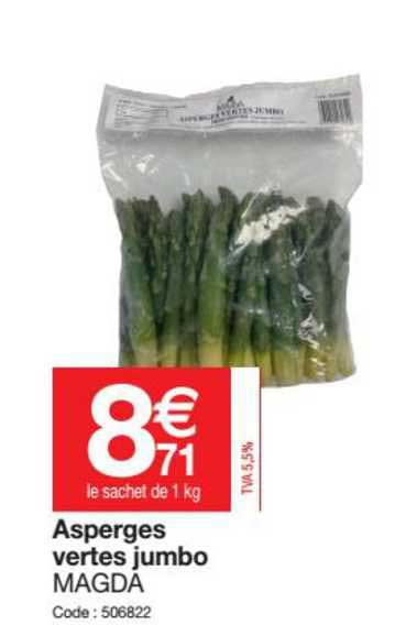 Asperges Vertes Jumbo Magda