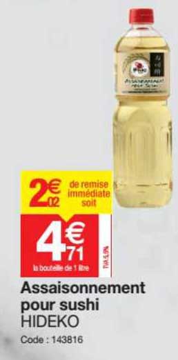 assaisonnement pour sushi hideko