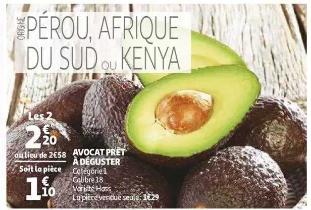 avocat prêt à déguster