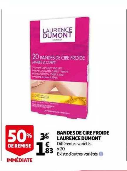 bandes de cire froide laurence dumont