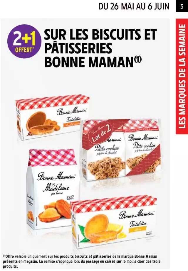biscuits et pâtisseries bonne maman