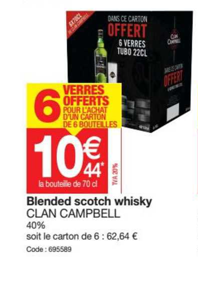 blended scotch whisky clan campbell