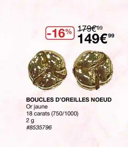 boucles d'oreilles nœud