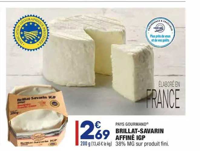 brillat-savarin affiné igp pays gourmand