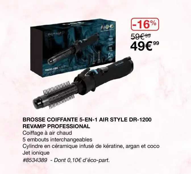 brosse coiffante 5-en-1 air style dr-1200 revamp professional