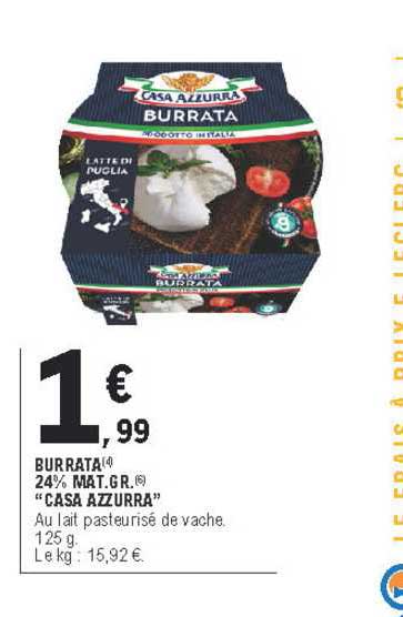 burrata 24% mat. gr. "casa azzurra"