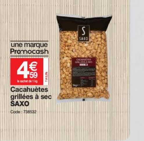 Cacahuètes Grillées à Sec Saxo