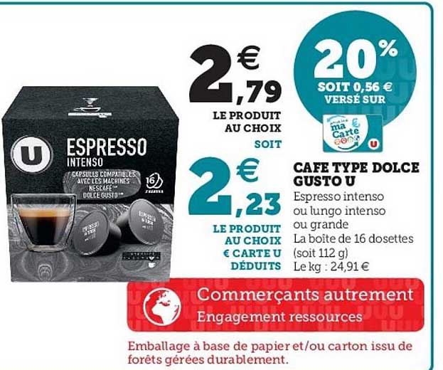 café type dolce gusto u