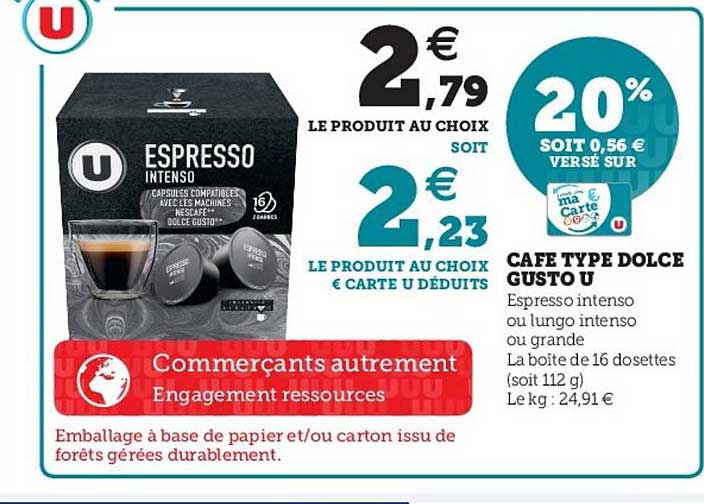 cafe type dolce gusto u