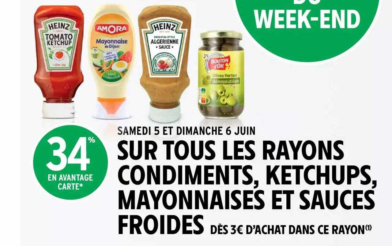 condiments, ketchups, mayonnaises et sauces froides