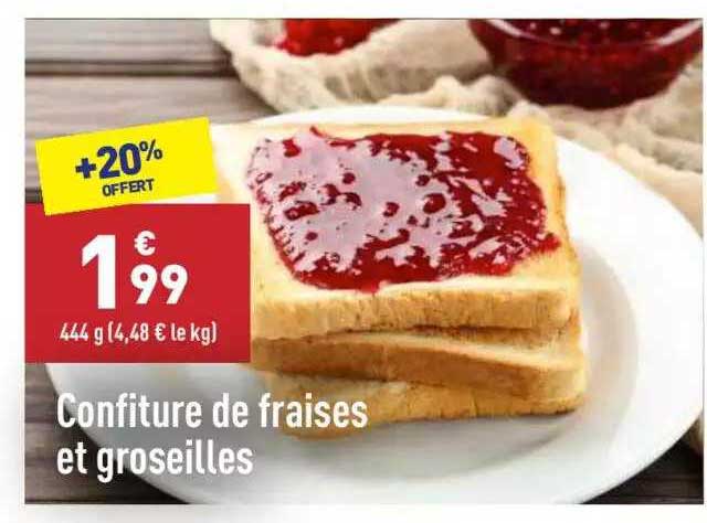 Confiture De Fraises Et Groseilles