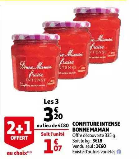 confiture intense bonne maman