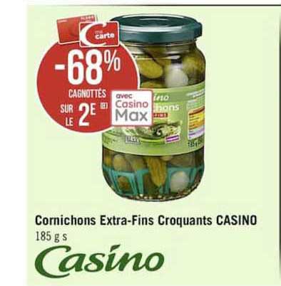 cornichons extra-fins croquants casino