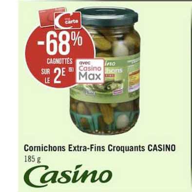 cornichons extra-fins croquants casino