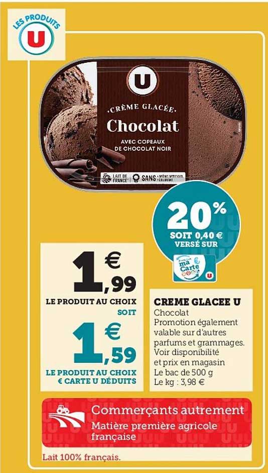 Creme Glacee U Chocolat