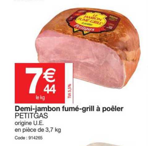 demi-jambon fume-grill a poeler petitgas