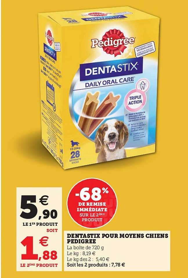 dentastix pour moyens chiens pedigree