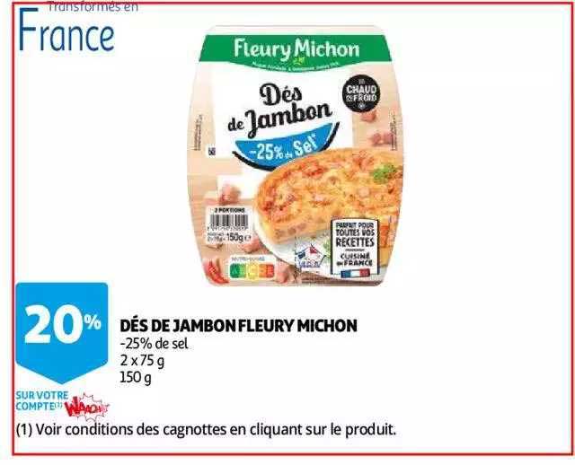 Dés De Jambon Fleury Michon