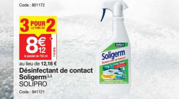 desinfectant de contact soligerm solipro