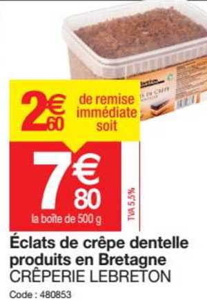 eclats de crepe dentelle produits en bretagne creperie lebreton