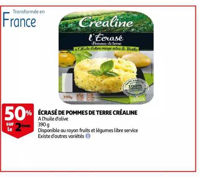 écrasé De Pommes De Terre Créaline