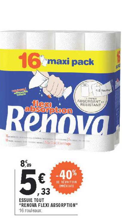 essuie tout "renova flexi absorption"