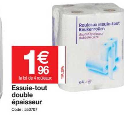 essuie-tout double éplaisseur