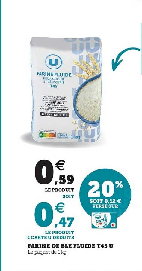 Farine De Blé Fluide T45 U